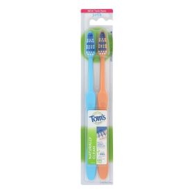 Tom's Of Maine - Tthbrush Natural Clean Twn Pack - Case Of 4 - 2 Ct