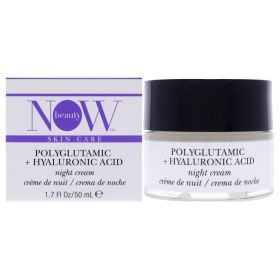 Polyglutamic Plus Hyaluronic Acid Night Cream by NOW Beauty for Unisex