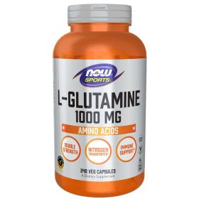 NOW Sports Nutrition, L-Glutamine, Double Strength 1,000 mg, Amino Acid