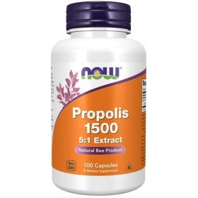 NOW Supplements, Propolis 1,500 mg with 5:1 Concentrate, Natural Bee Product