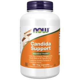 NOW Supplements, Candida Support with Pau D'Arco, Oregano Oil, Black Walnut & Caprylic Acid