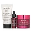APIVITA - Di-Vine Beauty (Wine Elixir- Light Texture) Gift Set: Wrinkle Lift Cream 50ml+ Face Oil 10ml+ Cleansing Milk 50ml+Pouch 08680 3pcs+1pouch