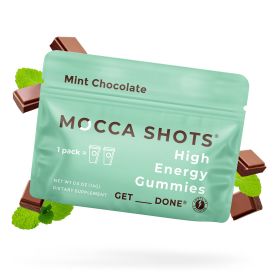 Mocca Shots Energy Gummies with Caffeine | 12 Pack (Flavor: Mint Chocolate)
